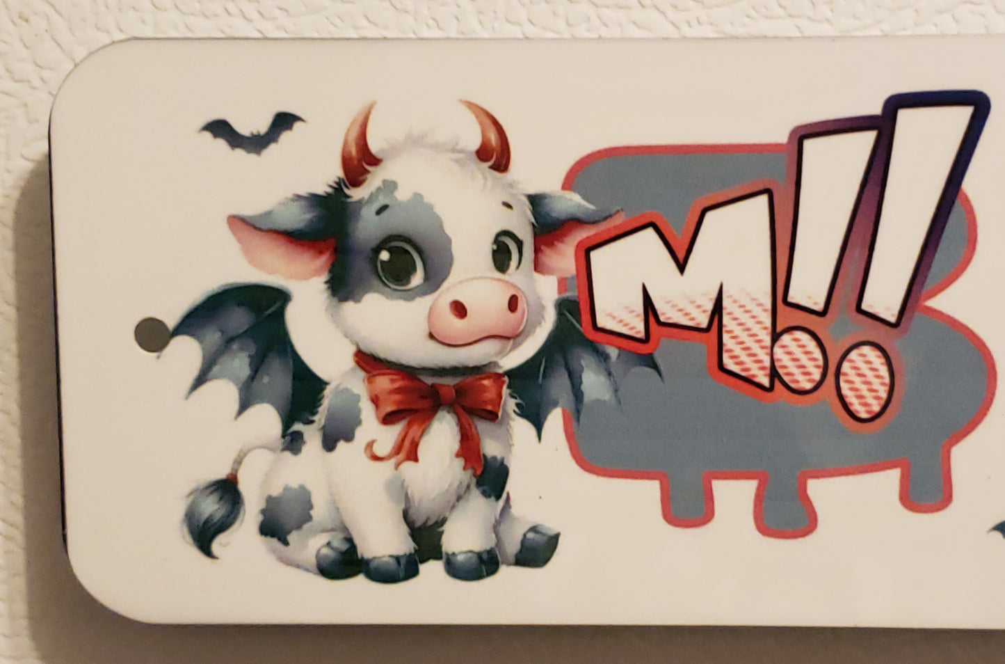 Halloween Costume Cow Metal Decorative Sign