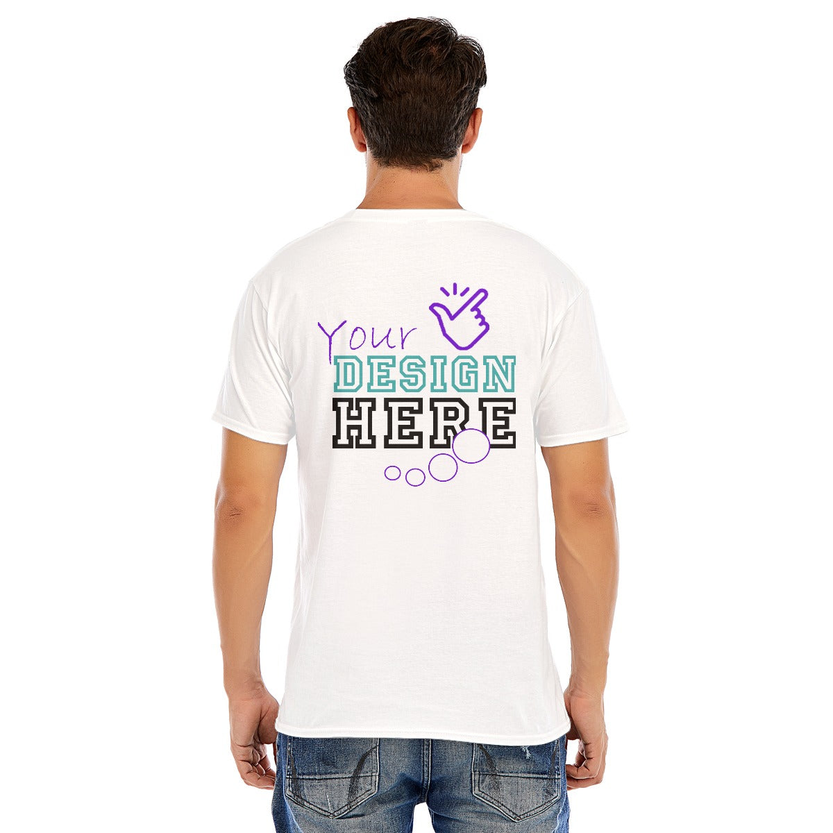Your Image Custom Unisex O-neck Short Sleeve T-shirt | 180GSM Cotton (DTF)