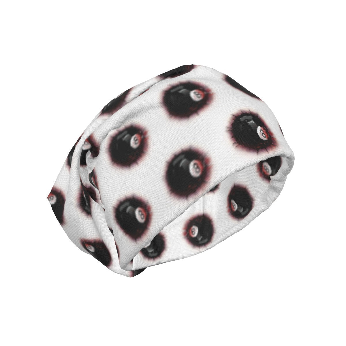 Embedded Blood stained 8 ball Pattern Unisex Beanie Hat