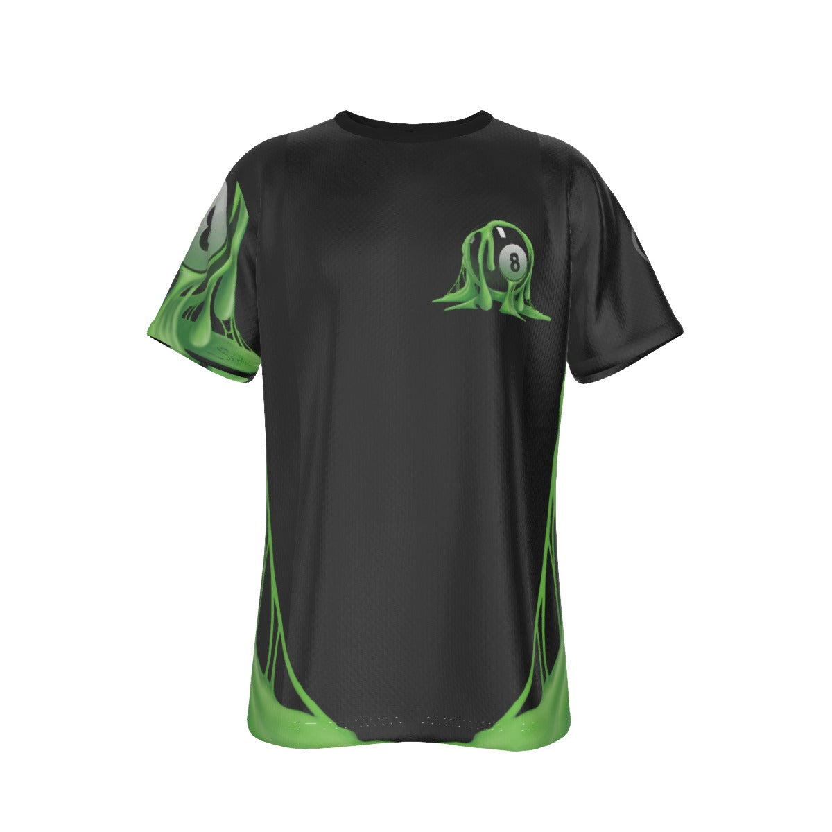 8 Ball dripping green slime graphic design