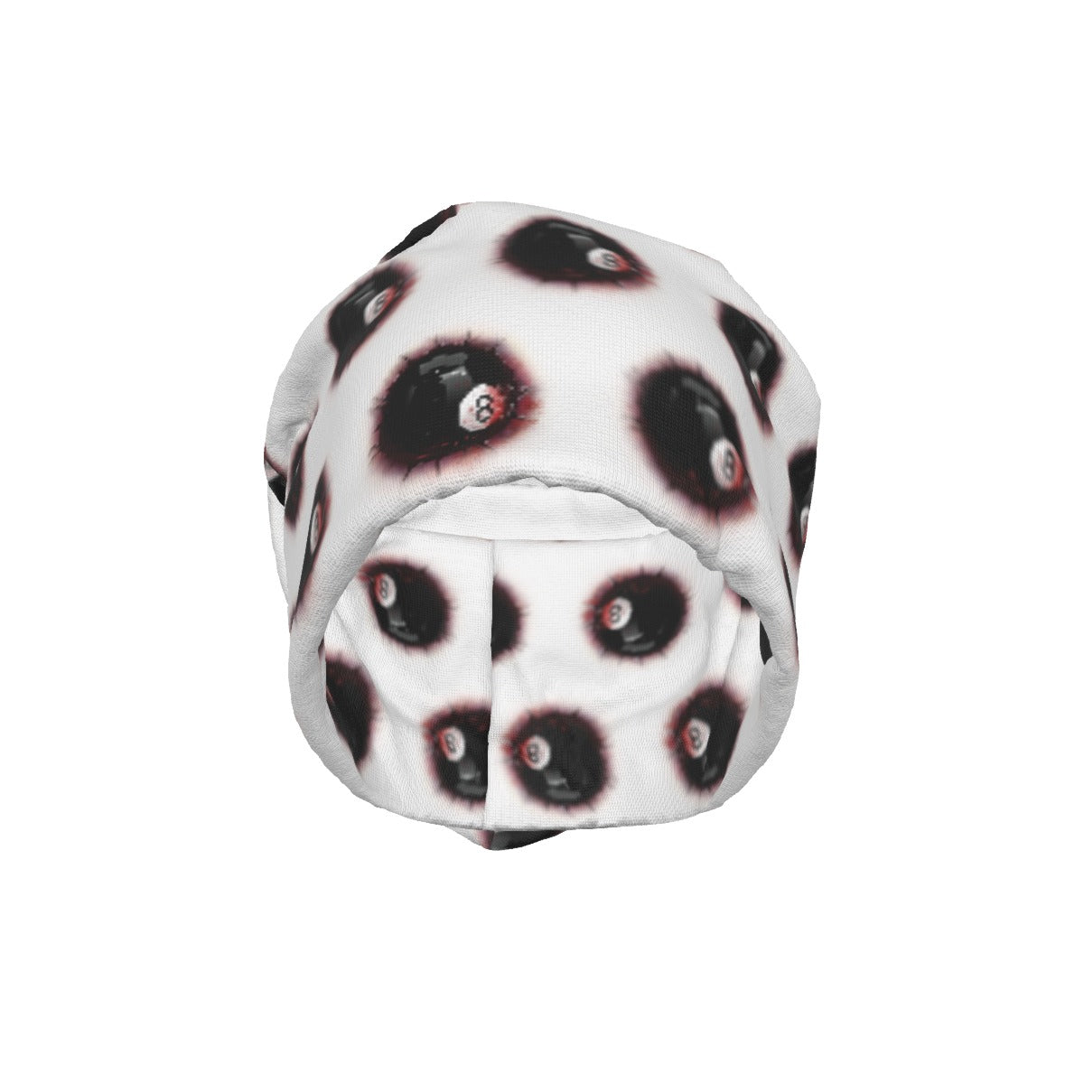 Embedded Blood stained 8 ball Pattern Unisex Beanie Hat