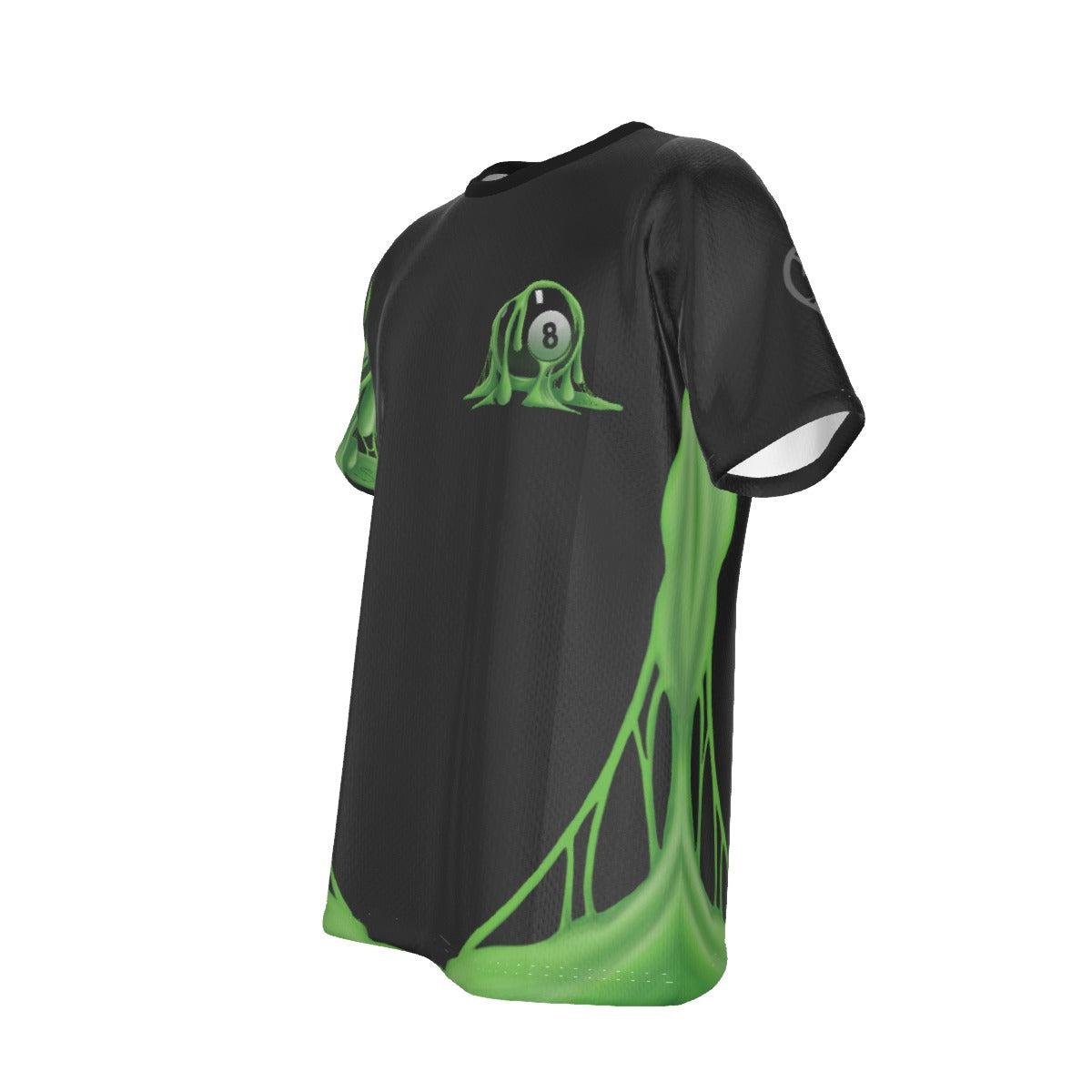 8 Ball dripping green slime graphic design