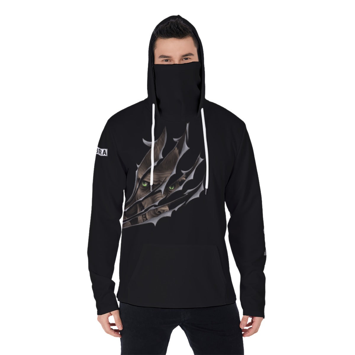 Pet My Chupacabra 8 Ball Pool Pullover Hoodie With Mask