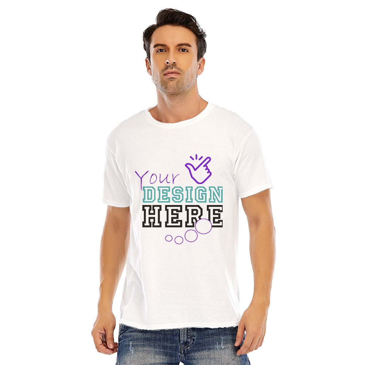 Your Image Custom Unisex O-neck Short Sleeve T-shirt | 180GSM Cotton (DTF)