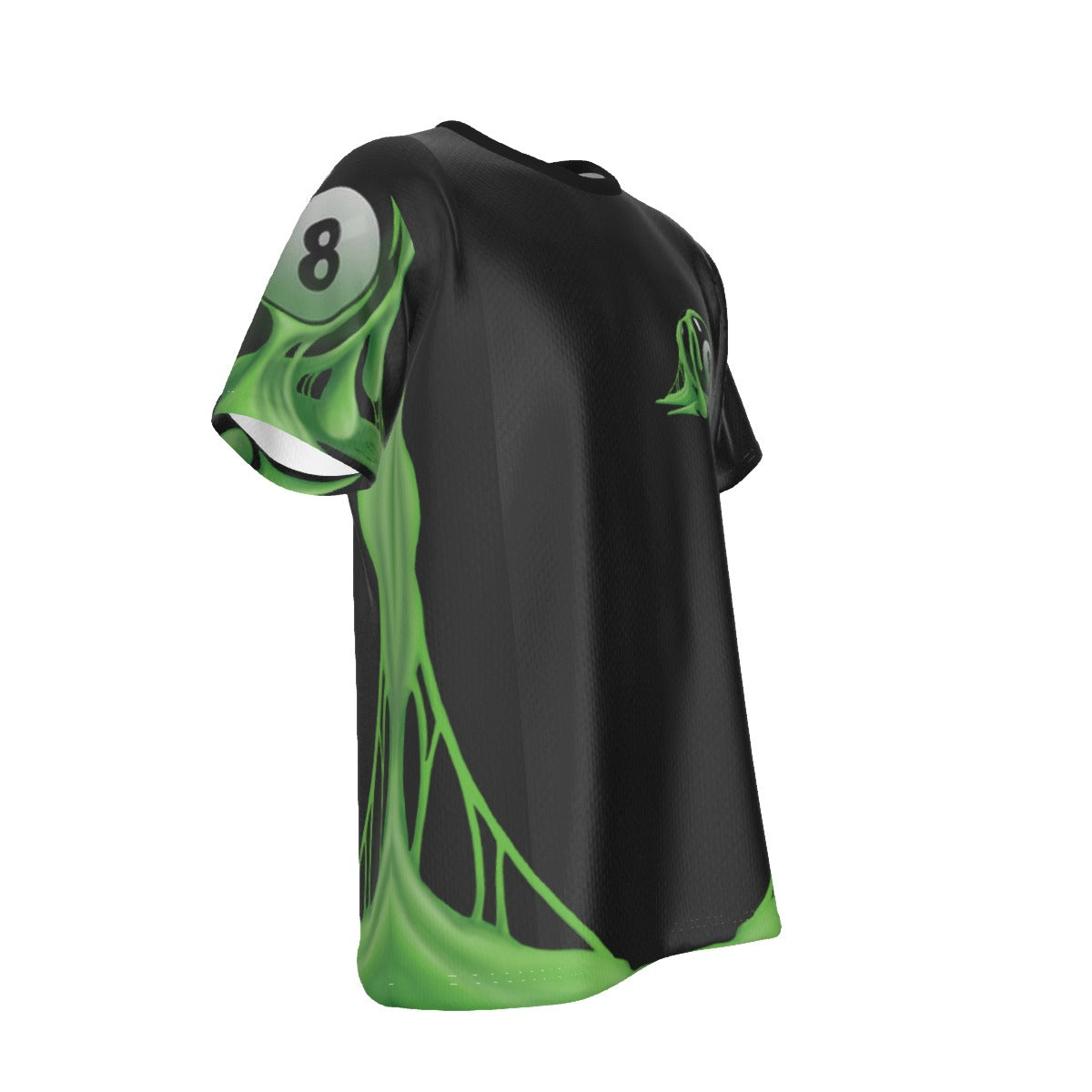8 Ball dripping green slime graphic design
