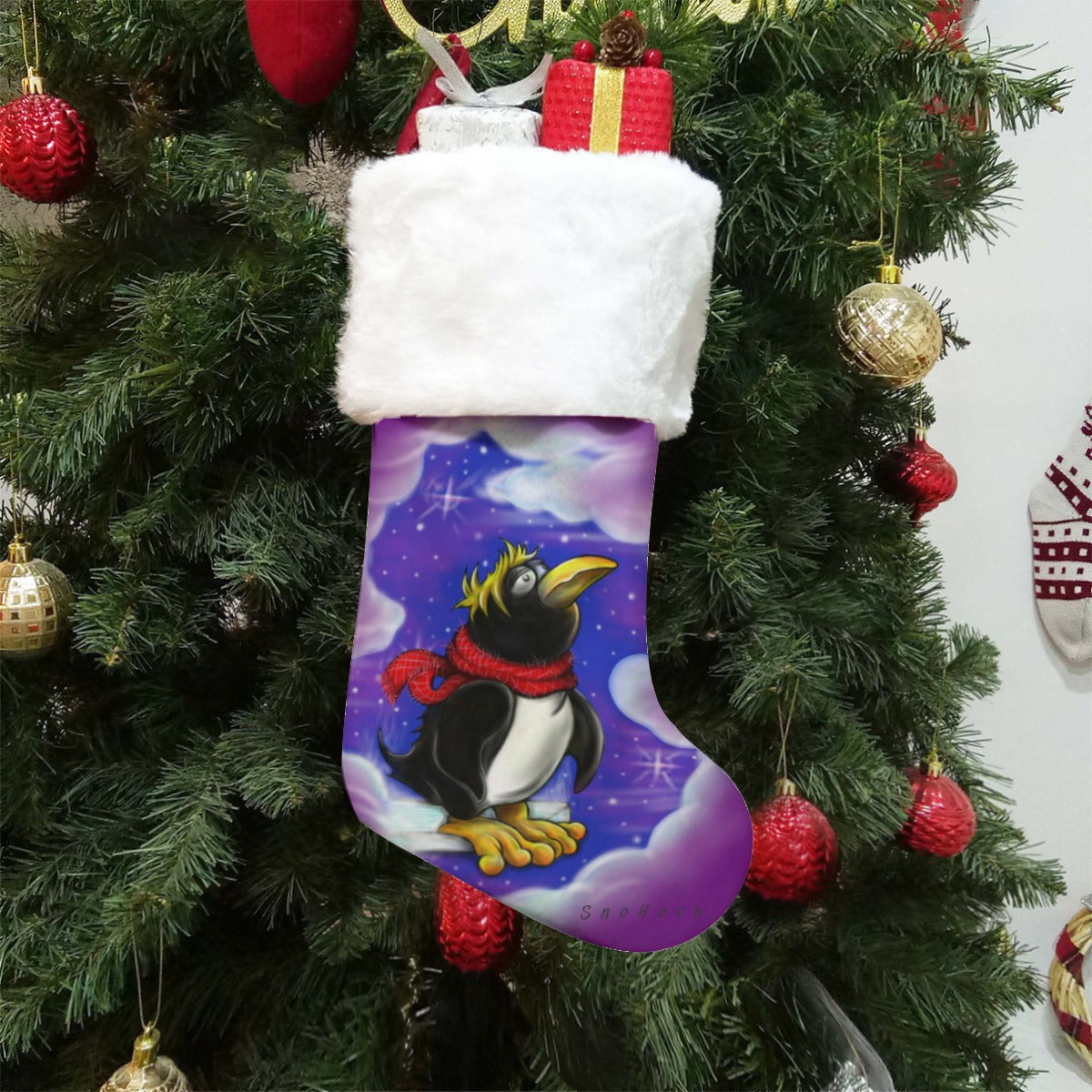 Penguin Christmas Socks