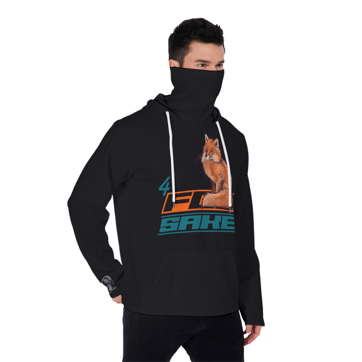4 Fox Sake Men's Pullover Hoodie With Mask
